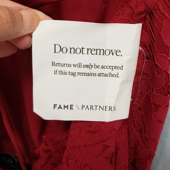 Lace Overlay Halter Dress - Picture 4 of 5